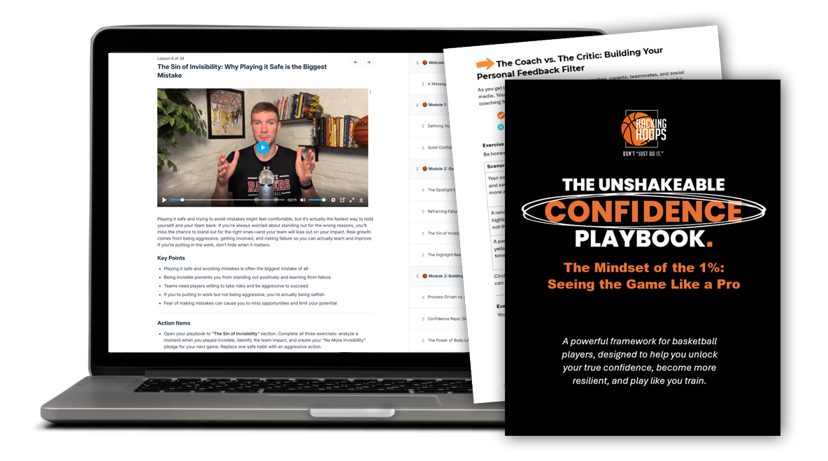 Unshakeable Confidence Course laptop and playbook preview